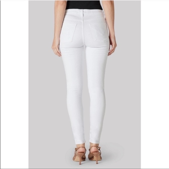 Hudson Barbara High Waist Super Skinny Ankle White Jeans NWT - Picture 3 of 16